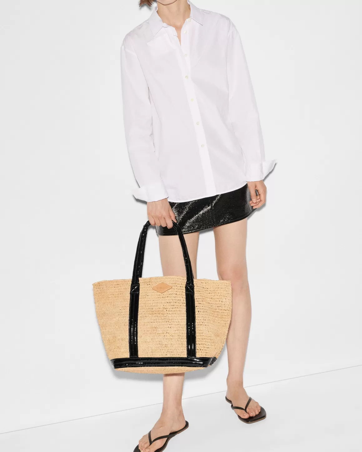 MZ Wallace Totes>Medium Raffia Tote